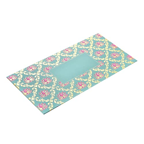 Image of Fonsie cash shagun fancy design envelopes pack of 50 for gifting money on wedding gift, baby shower, shagun, family gatherings(Blue).