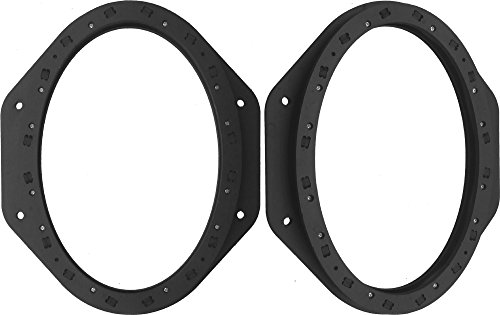 Exact Fit 5x7" / 6 x8" Front Door Speaker Adapters Fits 2015-2018 Fits Ford F-Series - SAK135_68-1 Pair