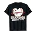 Tee Ball Grandma Nana Gigi Heart Leopard Vintage Love T-Shirt