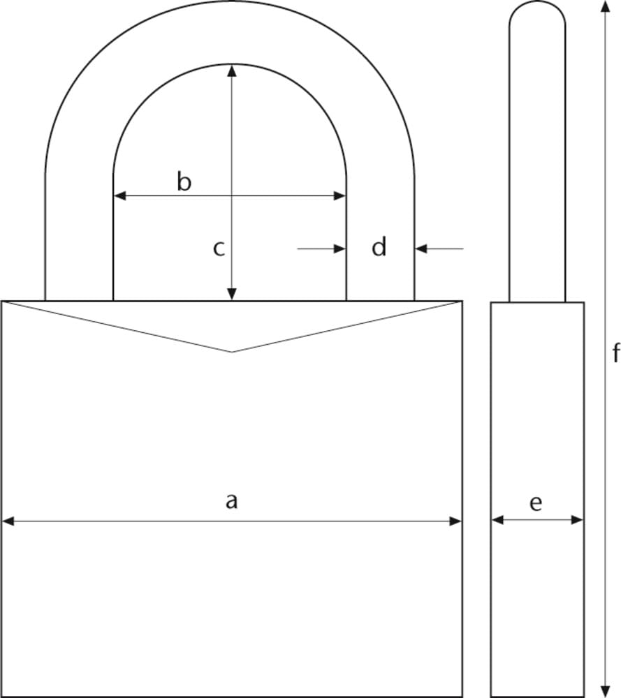 ABUS 806315 - Lucchetto per tenda, colore: oro