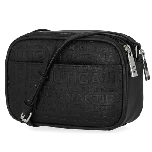 Nautica Candid Camera Adjustable Crossbody Bag, Embossed (Black)4