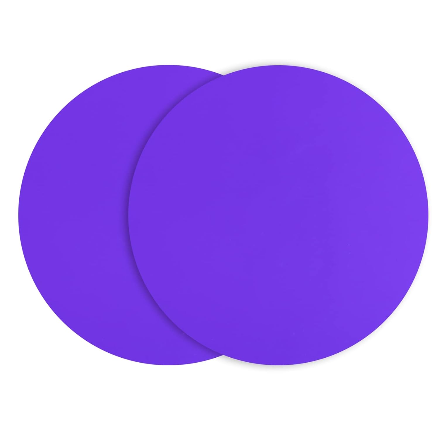 Silicone Microwave Mat 12 Inch, Non Stick Turntable Safe Baking Mat for Kitchen, BPA Free Multi Purpose Heat Resistant Oven Mat, Trivet Mat, Placemat 2 Pack(Purple)