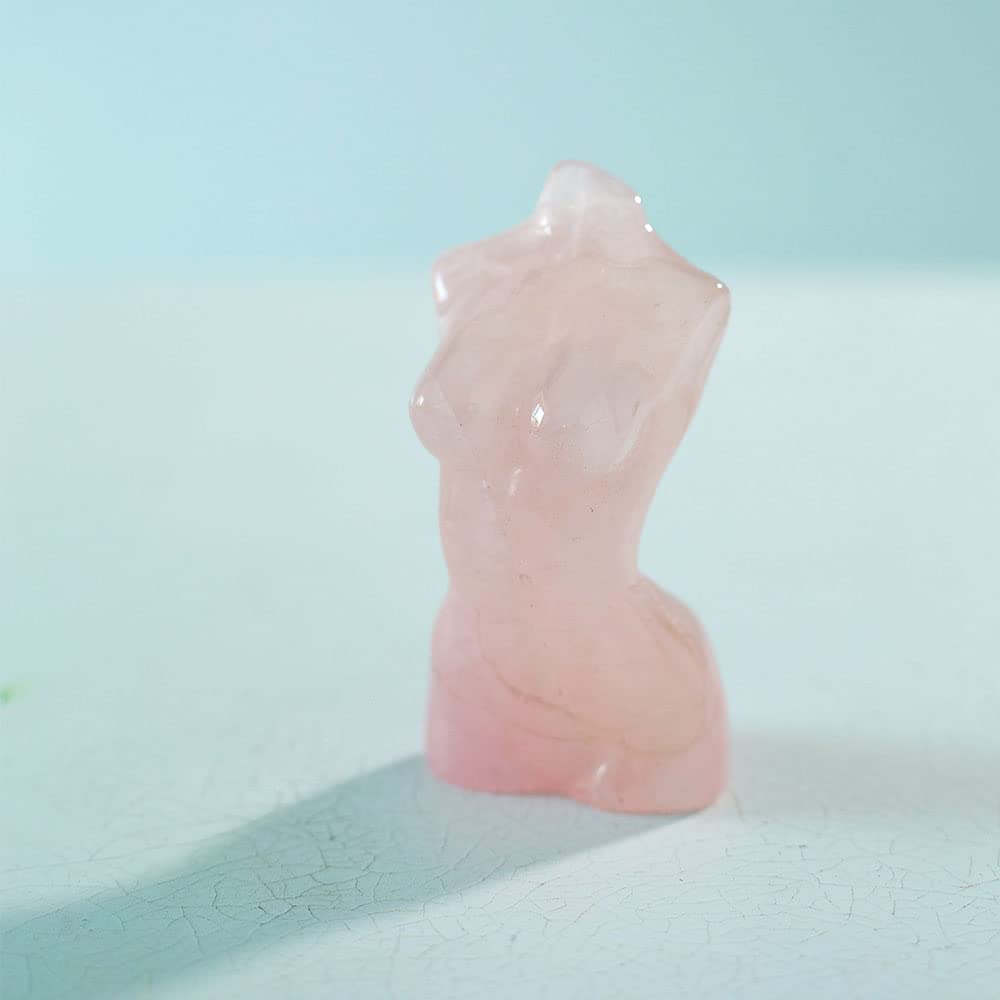 No1113 ローズクォーツ ミニチュア 薔薇のつぼみ オブジェ 台座付き