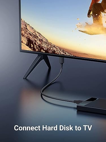 Image of NISHTECH High Speed Data Sync USB 3.0 Type A Male to Micro B Cord for Wd /Seagate /Toshiba /Samsung /Hitachi, Etc External Hard Disk /Drives Cables (Black) (1.5Ft)