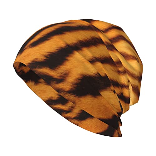 Koala - Gorro unisex para adultos, suave, de punto, cálido y duradero, para el frío, Patrón de rayas tigre, Talla única