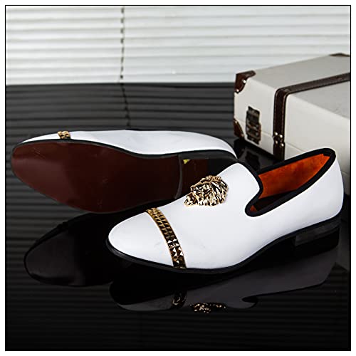 Image of JITAI Men's Fashion Loafers Wedding Shoes Loafers for Men Party Shoes