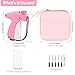 BEVTEE Price Tagging Guns for Clothes, Retail Price Tag Attacher Guns for Clothing (Not Stitch Gun), Includes 5 Needles, 1008 Barbs Fasteners, 1 Hard EVA Bag(Rose Pink)