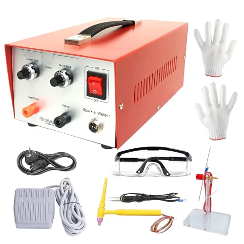 30A Jewelry Spot Welder Machine, Handheld Jewelry Welder Kit, Portable Plasma Spot Welding Equipment...