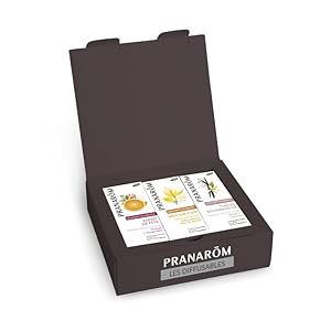 PRANAROM – Coffret Les Diffusables – BIO – Assortiment de 3 Huiles Essentielles Pour Diffuseur – 3x10ml