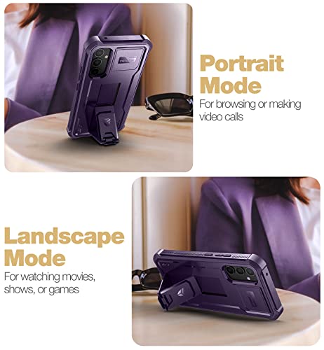 Coque Samsung Galaxy A34 5G Dexnor violette antichoc avec double cadre