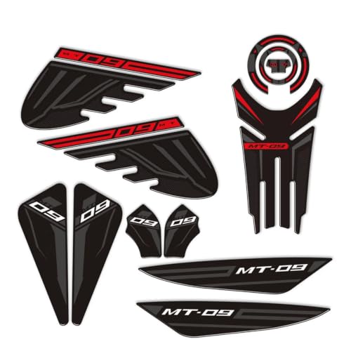 Autocollants de carburant Yamaha MT 09 protections pour sorties piste et balades routières