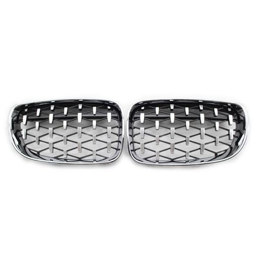 Parrillas diamante coche y rejilla frontal negra para Serie 1 E81 E82 2007-2013