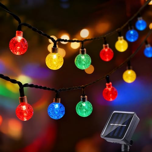 Guirlande lumineuse solaire multicolore pour illuminer vos soirées d'été et tentes de camping