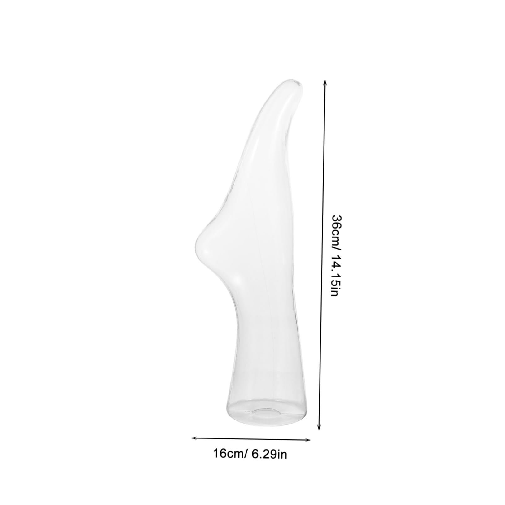 LIFKOME 2Pcs Transparent Foot Mannequin Display Model for Socks Versatile Sock Holder with Inverted Design for Ankle and Knee High Socks for Showcasing Unique Patterns and Styles
