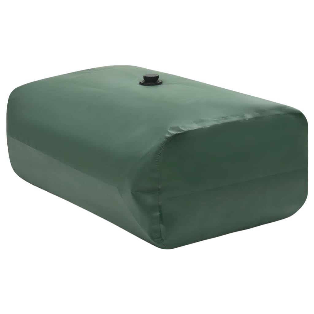 Faltbarer Wassertank 670 L - Regenwassertonne PVC Wasserbehälter mit Wasserhahn für Garten Camping Bewässerung 150x90x50 cm Grün