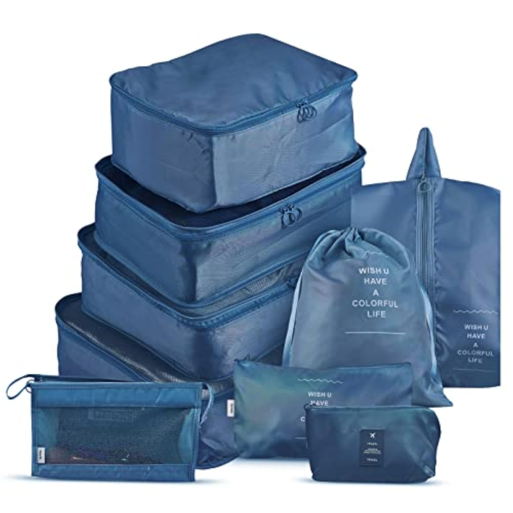 9PCS Set Travel Organizer Suitcase Packing Set