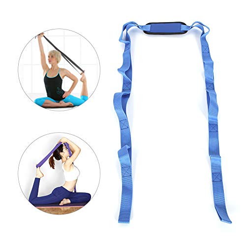 Cinto de ioga, cinto de alongamento, cinto de alongamento de perna, exercício, pano de oxford, malha