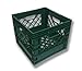 Authentic 13x13x11 4 Gallon 16 Quart Square Dairy Milk Crate (RED)