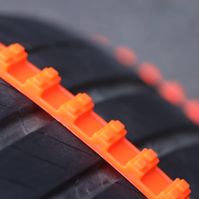 Unifizz 10Pack Anti-Skid Tire Snow Chains Portable Easy Assemble Universal for Tires Width 145-295mm