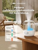 DREO Luftbefeuchters für Schlafzimmer, kühler Nebel Luftbefeuchter für Haus und großen Raum, leiser Luftbefeuchter für Baby, Nachtlicht, ätherisches Diffusor, schnelle Ultraschall Luftbefeuchters – Ansicht 2