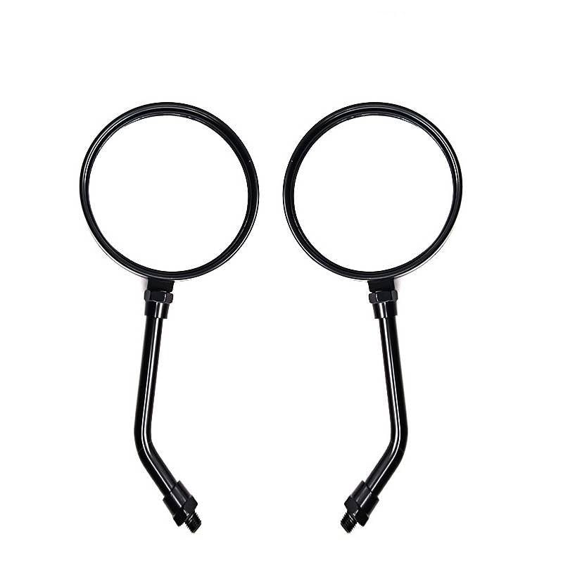 Espejos retrovisores de 10mm para moto y scooter retro con cristal HD ajustable