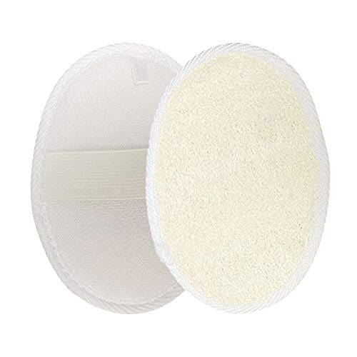 2 Pack Loofah Pads, Exfoliating Loofah Pad Body Scrubber, Natural Body Washing Loofah Sponge Scrubber Brush for Bath Spa and Shower.