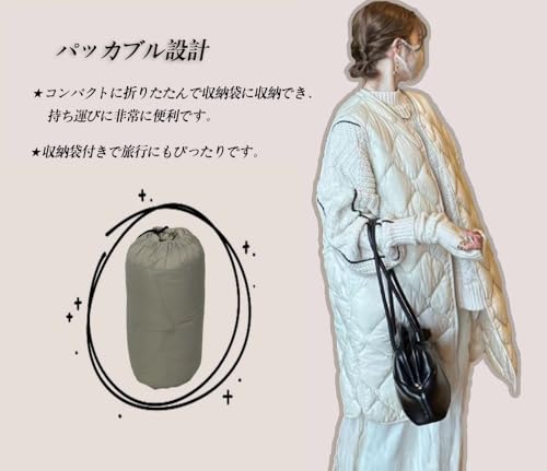lucky lemon キルティングベスト レディース ダウンベスト の商品画像 3