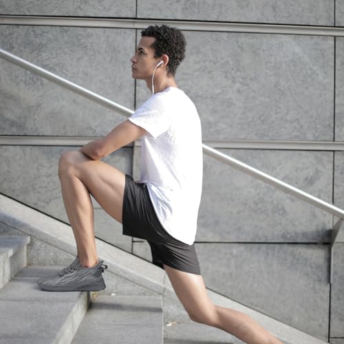 Image of Mens Running Shoes Walking Tennis Sneakers Slip on Gym Workout Athletic Lightweight Casual Sport Shoes