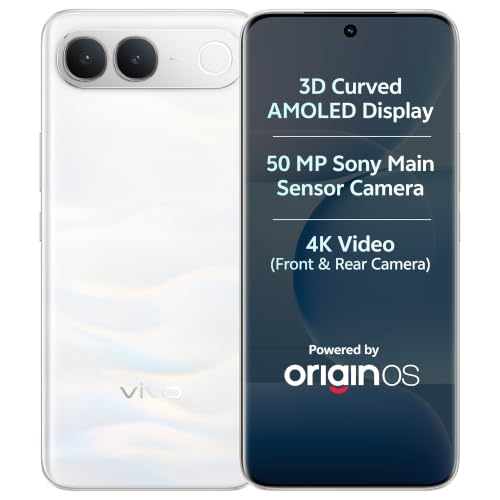vivo S2 5G (Silk White, 8GB RAM, 128GB Storage) | 50MP Sony Camer...