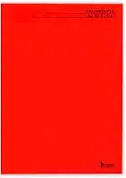 Caderno de Caligrafia, Tamoio, Capa Dura, Liso, Brochurão, Vermelho, 48 Folhas, 9317
