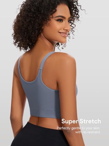 Image of Angelhood Women's Non-Padded Minimizer Sports Nursing Bras Wirefree Full Coverage Large Bust Light Support Sport