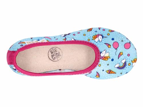 Lico Unisex Kinder 1 Style Gymnastikschuhe, Türkis Pink, 41 EU – Ansicht 5