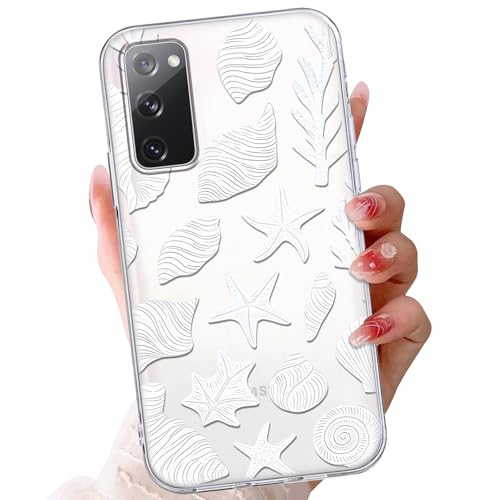 Coque Samsung S20 FE motif étoile de mer, la housse transparente pour l'été