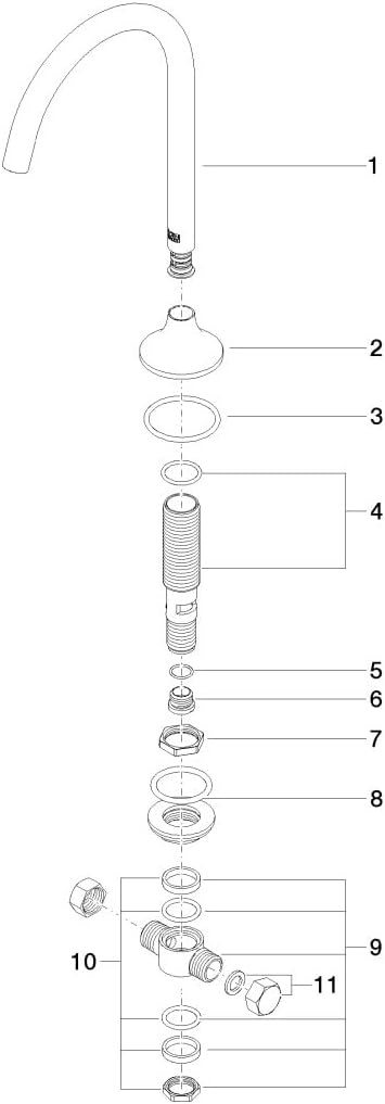 Dornbracht Deck-mounted basin spout . VAIA 13716809 platin matt