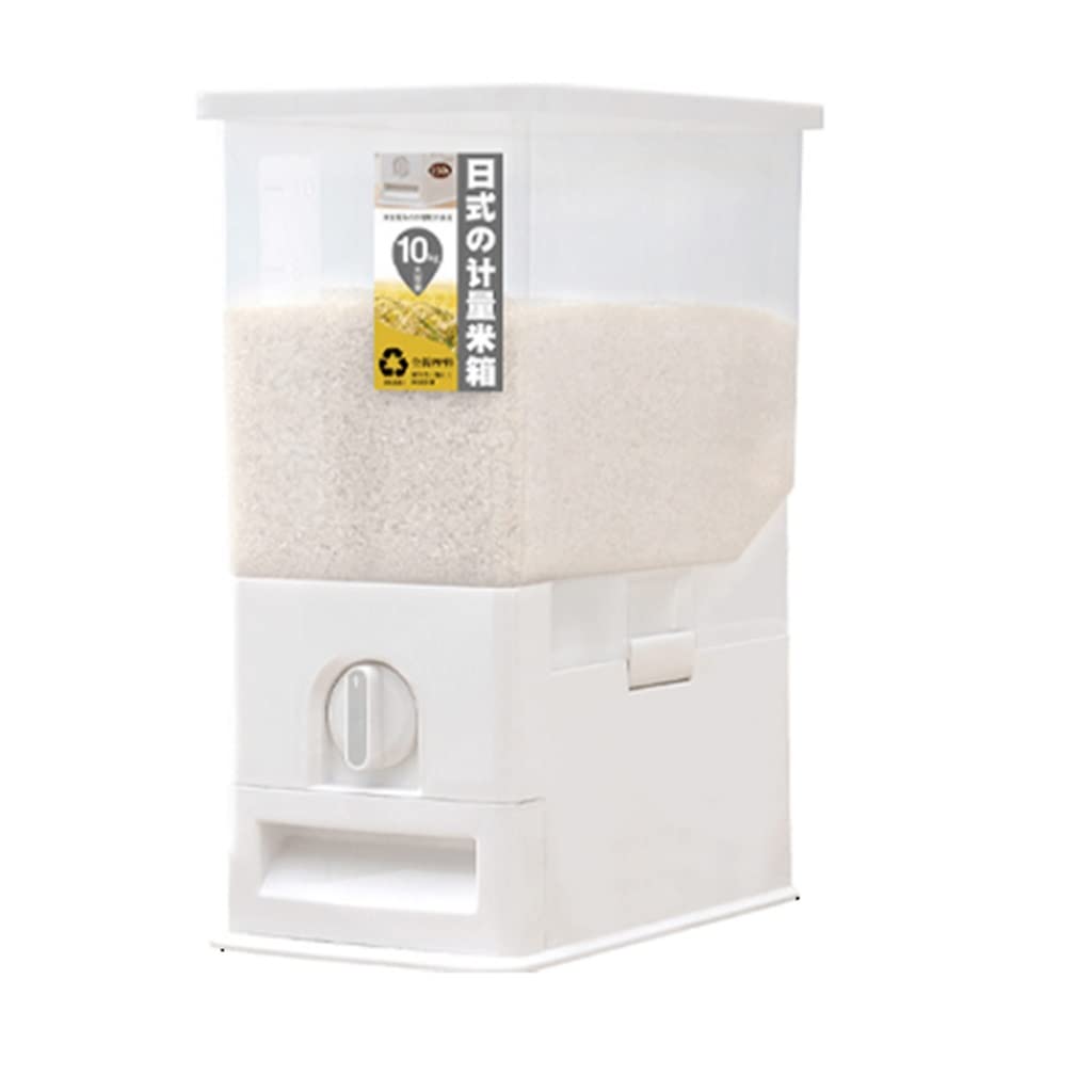 Dispenser per Cereali Ampio distributore di Cereali, immagazzinamento della Farina d'avena con Coperchio Cilindro di misurazione del cereale del cereale for la Cucina Forniture da Cucina