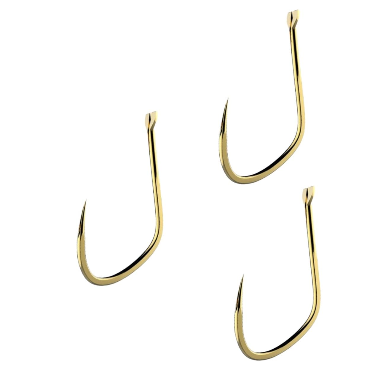 SUPVOX Lot De 3 Hameçons De Pêche Dorés pour Leurres De Pêche Hameçons Décalés pour Une Utilisation Universelle 100 Pièces X 3