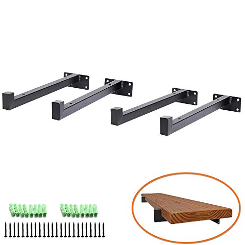 Buy Heavy Duty 10" Floating Shelf Brackets Hardware, Wall ed Industrial