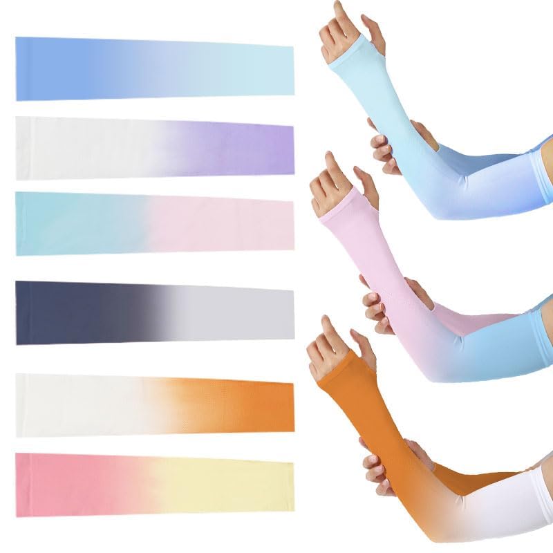 3 Pairs of UV Protection Cooling Arm Covers Women’s Sun Protection Cycling Arm Covers Fashion2