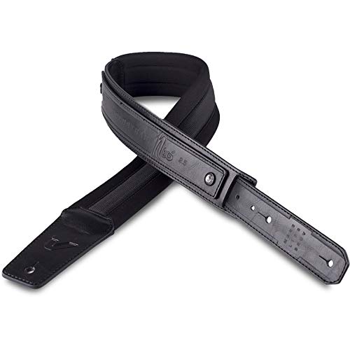 GruvGear SoloStrap Neo - Correa para guitarra (2,5 pulgadas de ancho), color negro