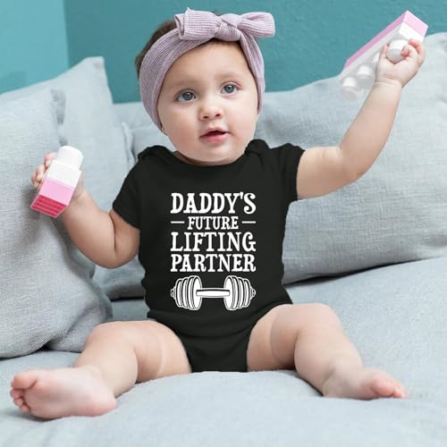 Funny Daddy'S Future Lifting Partner Boy Baby Clothes Boy Dad Newborn Baby Daddy Future Bodysuit3