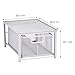 Amazon Basics Mesh Sliding Basket with 1 Drawer Storage Shelf Organizer, 1 Unit, Silver
