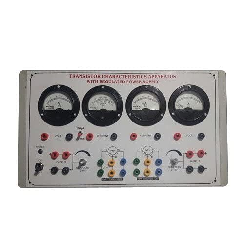 WKM Transistor Characteristics Apparatus – NPN/PNP Combined Unit with 4 Analog Meters & Regulated Power Supply for Electronics & Physics Labs-image-28