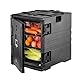 VEVOR Isolierter Lebensmittelbehälterträger, 90 L Gastronomie Thermobox Isolierbox, LLDPE-Lebensmittelbehälterträger mit Doppelschnallen, Frontlader-Speisewärmer Stapelbar für Restaurant, Kantine