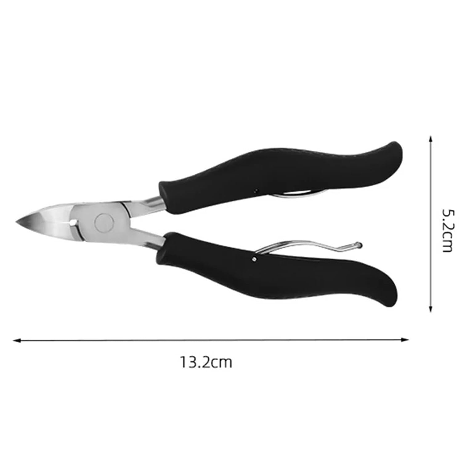 2pcs Professional Material Toe Nail Clipper For Ingrown Thick Toenails NippersTrimmer Cutter Pedicure Accessories Tool(Black set)