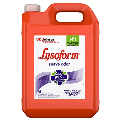 Lysoform Suave Odor, Desinfetante Líquido, Limpeza Casa, 5L
