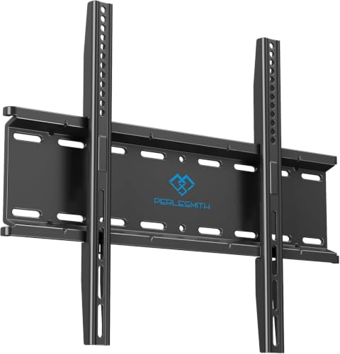 Image of PERLESMITH TV Wall Bracket for 26-65 inch Flat&Curved TV or Monitor up to 52 KG, Sturdy TV Bracket with Max VESA 400X400 mm