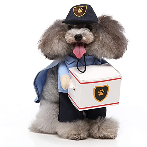 Disfraz de cartero para perro talla XL miniatura 1