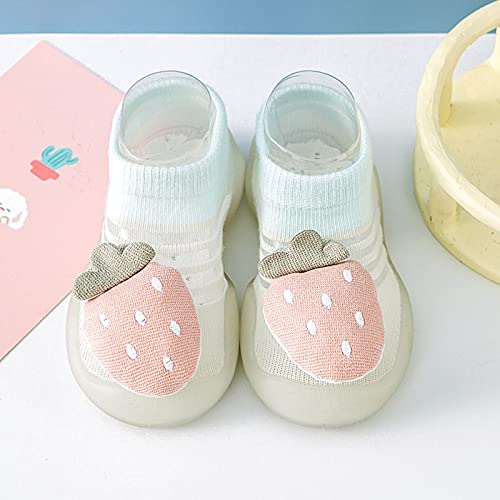 Slippers for Toddler Boys Summer and Autumn Comfortable Infant Toddler Shoes Cute Children Mesh Breathable Floor Socks (Grey, 6-12 Months)2