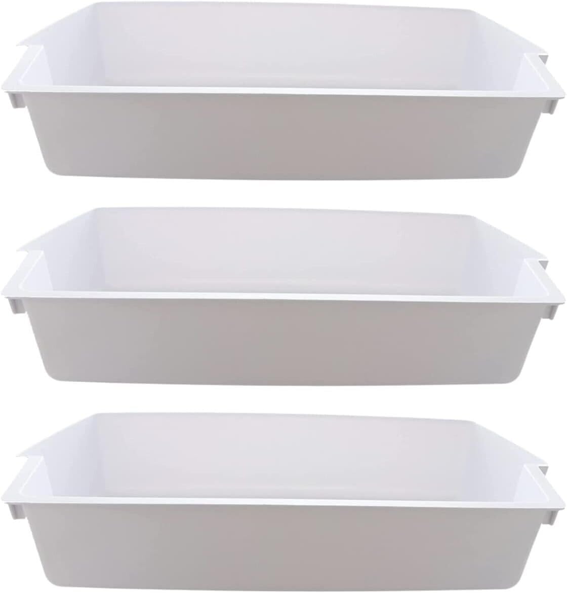RATION WP2187172 Refrigerator Door Bin ReplFor ACEment for Whirlpool/for Kenmore - for White 3-Pack