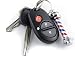 Barber Pole Light Up Keychain